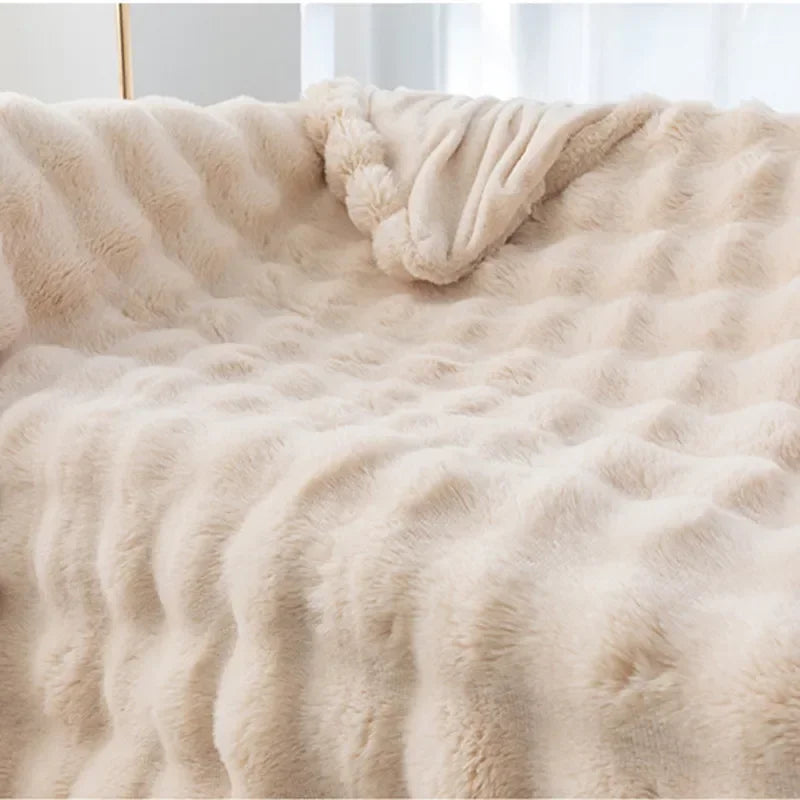 Bubble Plush Soft Blanket