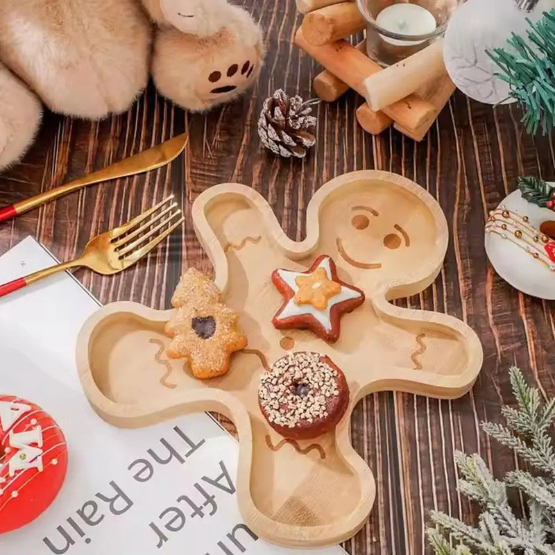 Xmas Treats Wooden Appetizer Tray