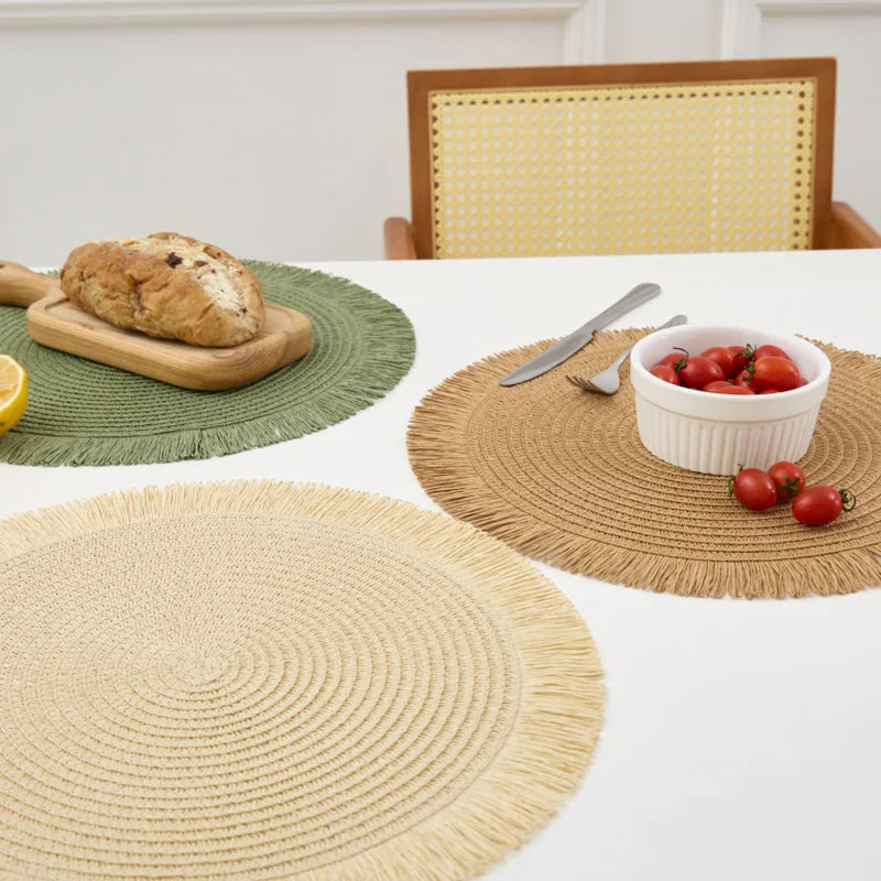 EcoFringe Round Placemat