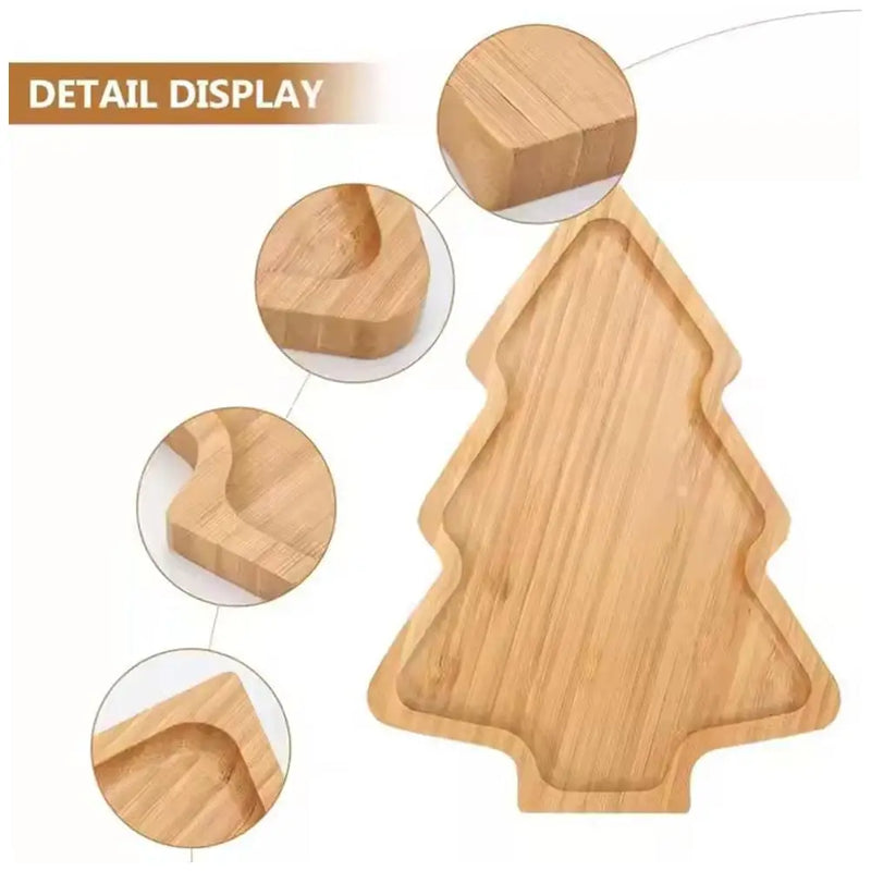 Xmas Treats Wooden Appetizer Tray