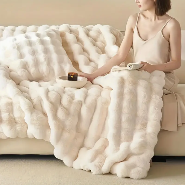 Bubble Plush Soft Blanket